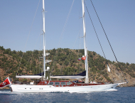 Luxury charter sailing yacht Clear Eyes cruising in Croatia, Turkey, Greece and Montenegro with Contact Yachts