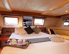 Luxury charter sailing yacht Miss B cruising in Turkey and Greece  with Contact Yachts