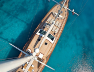 Luxury charter sailing yacht Miss B cruising in Turkey and Greece  with Contact Yachts
