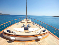 Luxury charter sailing yacht Miss B cruising in Turkey and Greece  with Contact Yachts