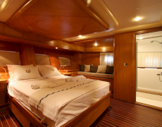 Luxury gulet Schatz aft master cabin