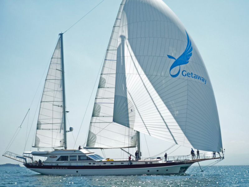 Charter gulet yacht GETAWAY sailing in Greece and Turkey with Contact Yachts_1