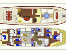 Luxury charter gulet yacht BLUE HEAVEN sailing in Greece and Turkey with Contact Yachts_25