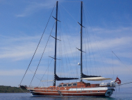 Luxury charter gulet yacht Kaya Guneri Plus for rent in Greece and Turkey