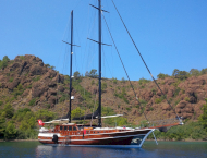 Luxury charter gulet yacht Kaya Guneri Plus for rent in Greece and Turkey from a yacht travel agency Contact Yachts