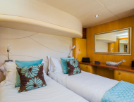 Luxury catamaran yacht AKASHA cruising in Caribbean with Contact Yachts