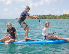 Luxury catamaran yacht AKASHA cruising in Caribbean with Contact Yachts