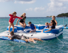 Luxury catamaran yacht AKASHA cruising in Caribbean with Contact Yachts