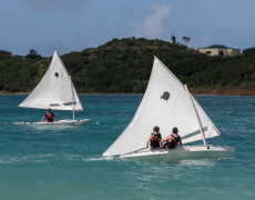 Luxury catamaran yacht AKASHA cruising in Caribbean with Contact Yachts