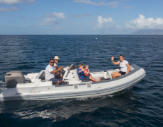 Luxury catamaran yacht AKASHA cruising in Caribbean with Contact Yachts