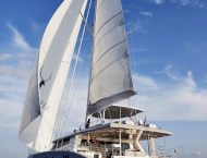 Luxury catamaran yacht BLUE DEER for rent in Italy with Contact Yachts