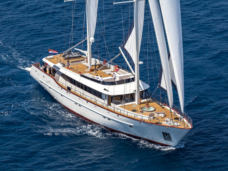 Luxury gulet yacht NAVILUX for charters in Croatia and Montenegro with Contact Yachts