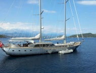 Luxury charter sailing yacht SILVER MOON cruising in Turkey and Greece with Contact Yachts