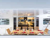 Luxury catamaran yacht TRANQUILITY for rent in the Caribbean Islands with Contact Yachts