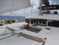 Luxury catamaran yacht COPPER PENNY cruising in Caribbean with Contact Yachts