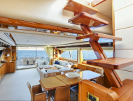 Luxury motor yacht DAY OFF cruising in Greece with Contact Yachts