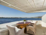 Luxury motor yacht DAY OFF cruising in Greece with Contact Yachts
