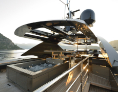 FX 38 Super Luxury Motor Yacht in Santorini | Unique Design, Jacuzzi, Water Toys