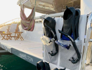 Catamaran NAMASTE Tahiti crewed yacht charter