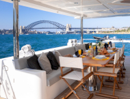 Yacht hire Sydney ONEWORLD Luxury motor yacht for rent